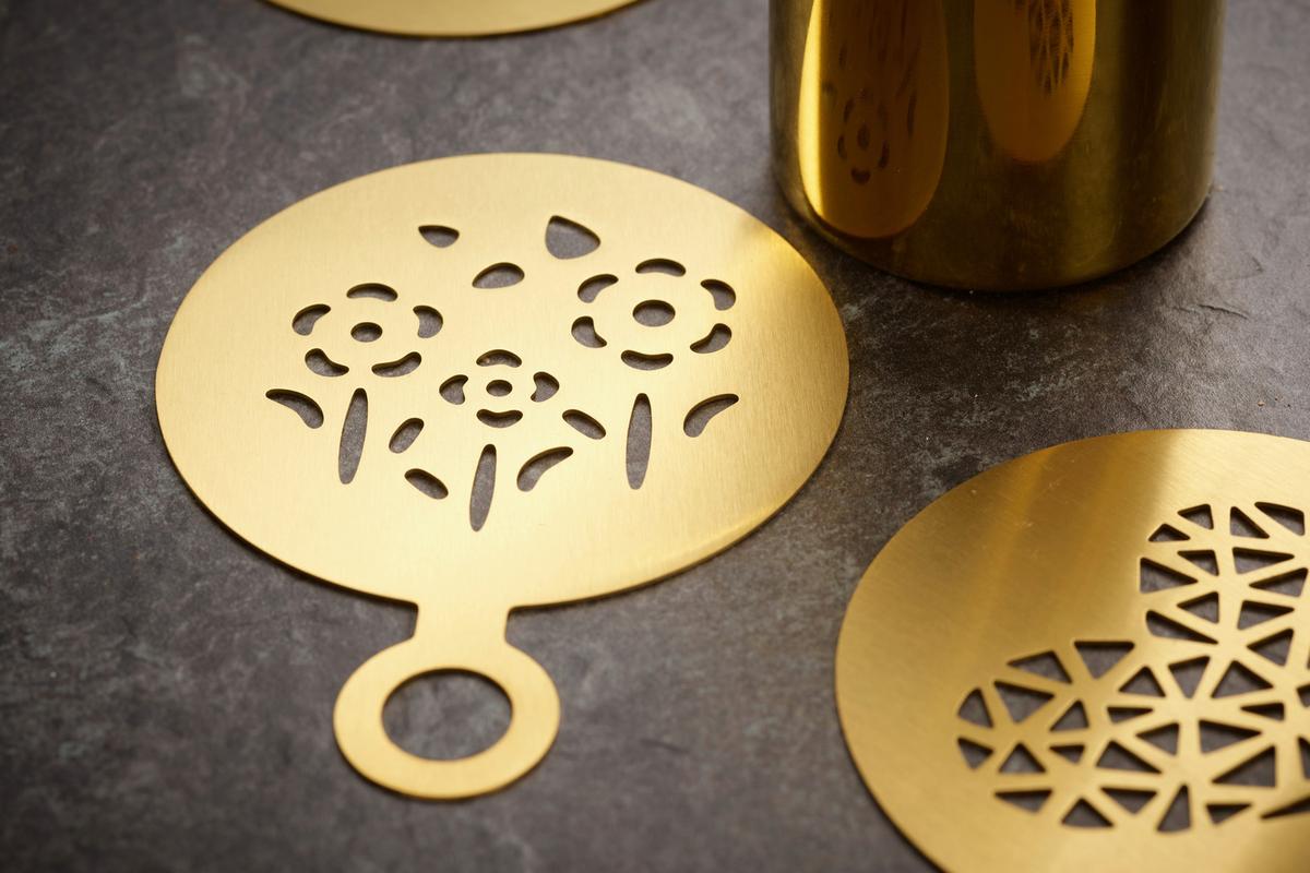 Kaffeeset Cosme in Goldfarben, 23-teilig - Goldfarben, Basics, Metall - Echtwerk
