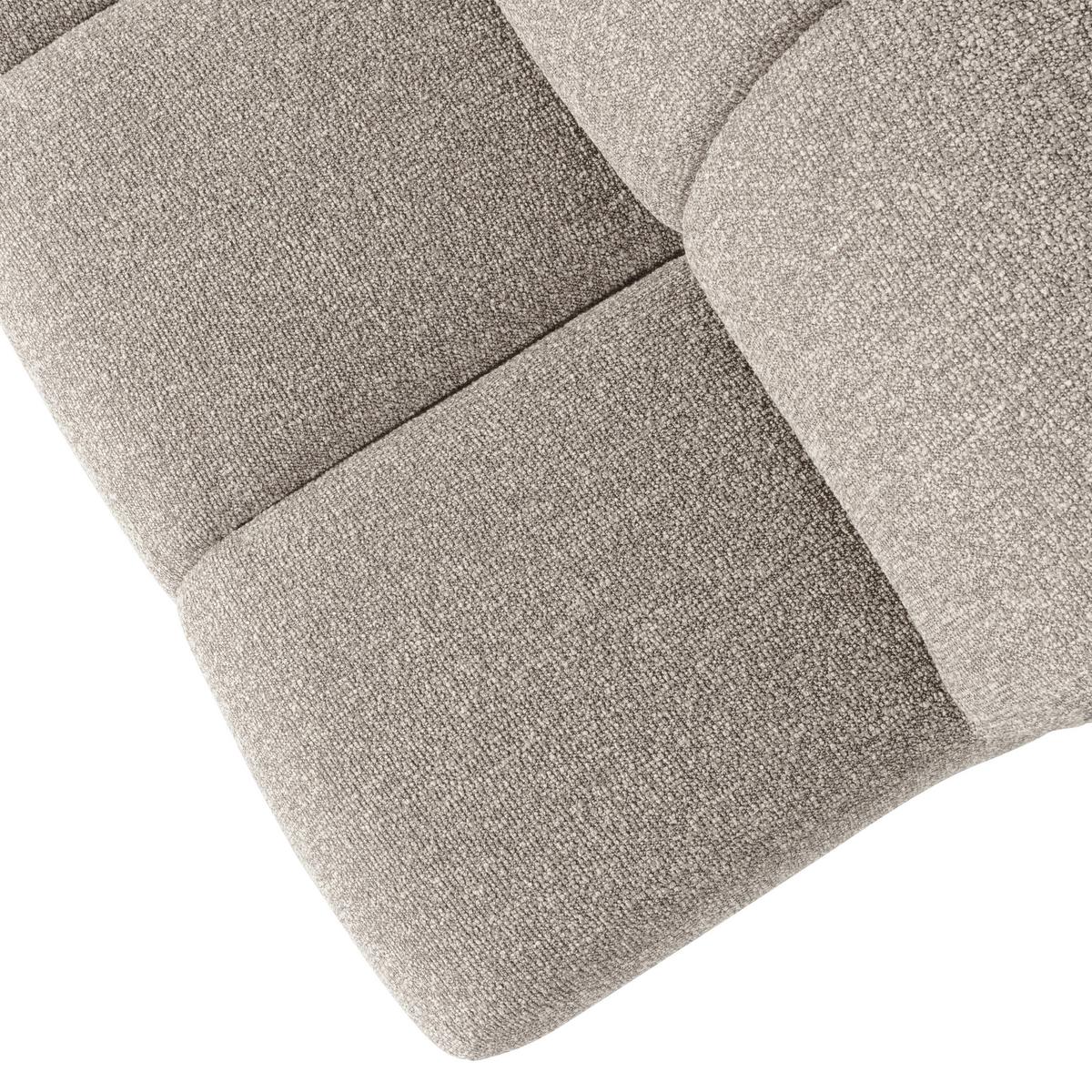 Sitzbank Mojo Beige B: 164cm - Beige/Schwarz, MODERN, Kunststoff/Textil (164/83/73cm) - Livetastic