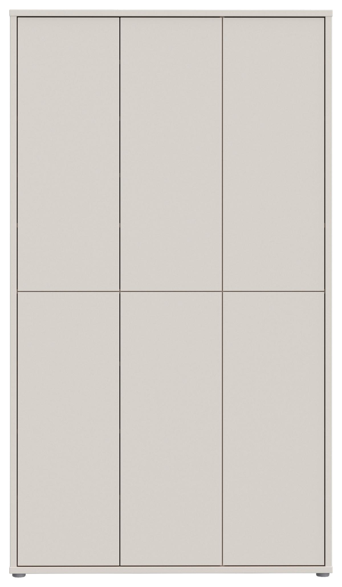 Omara Za Čevlje Alice, Peščena Barva - siva/peščene barve, Basics, umetna masa/leseni material (109,2/191,9/34,9cm) - Xora