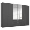 DULAP USI ROTATIVE ALABAMA - argintiu/gri, Modern, material pe bază de lemn (271/229/54cm) - Modern Living