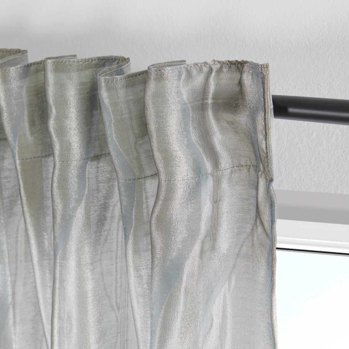 Končana Zavesa Phil - zlate barve/žadasto zelena, Romantika, tekstil (135/255cm) - Premium Living