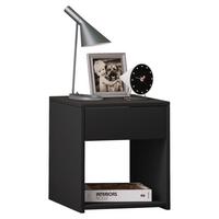 Nachtkästchen in Schwarz Sledo Mini - Schwarz, KONVENTIONELL, Holzwerkstoff (35/40/35cm) - MID.YOU