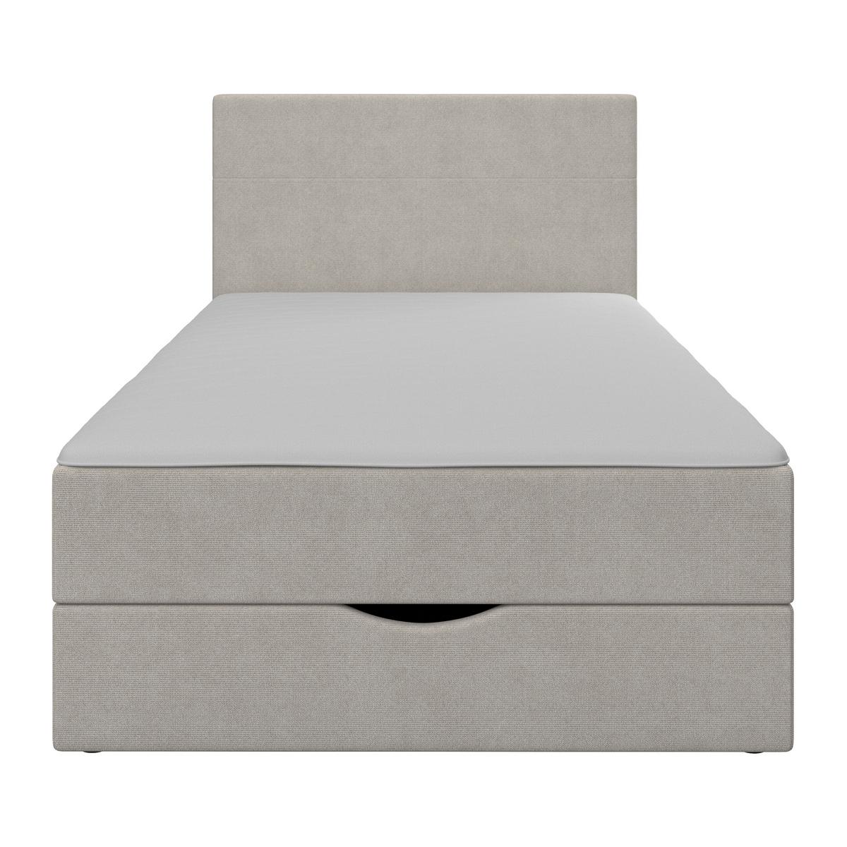 Box Ágy Ace - világosszürke, Modern, textil/fa (120/200cm) - Bessagi Home