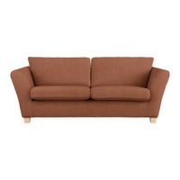 3-Sitzer-Sofa Devado Kupferfarben - Naturfarben/Kupferfarben, Holz/Textil (216/70-85/95cm) - Mömax