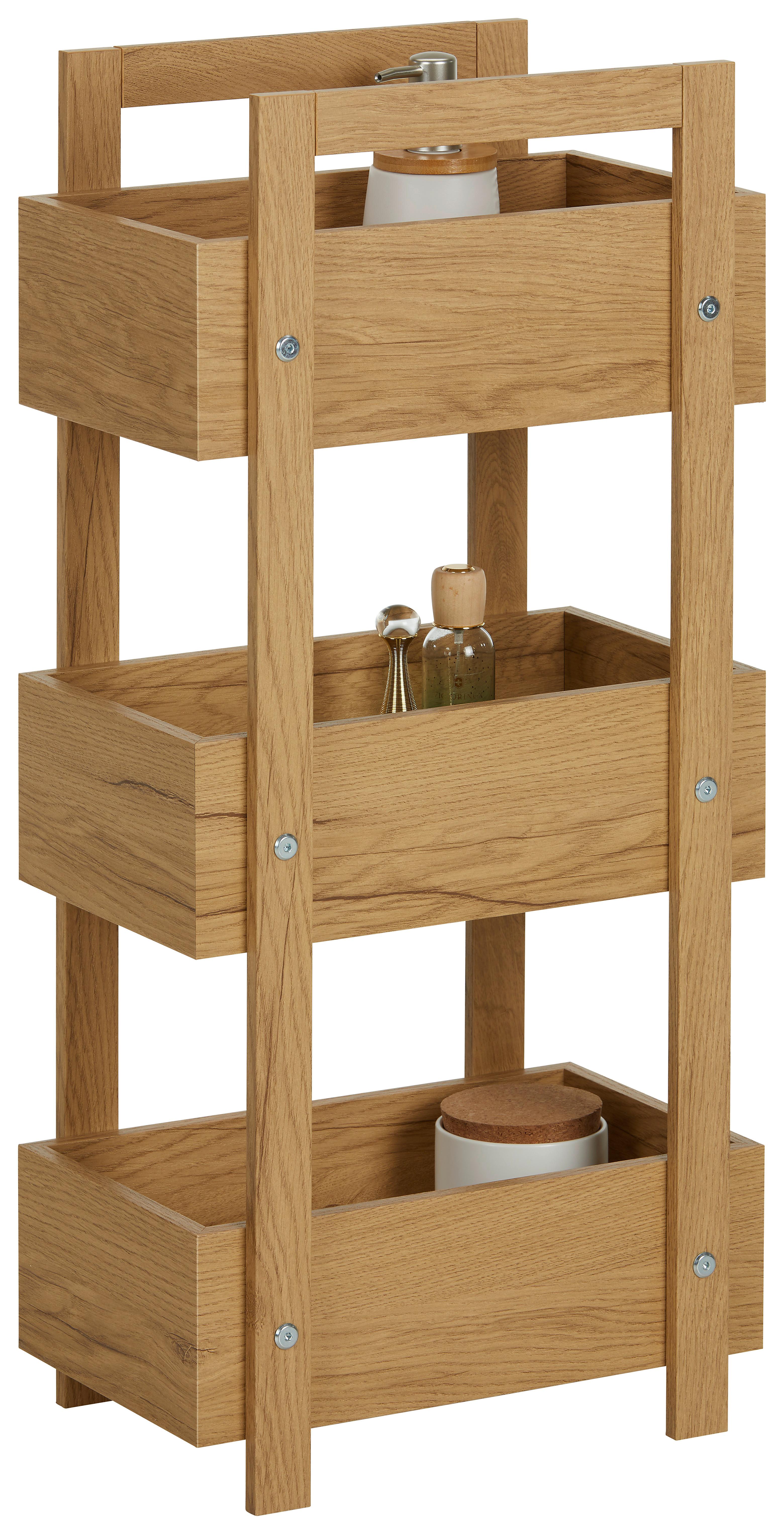 Standregal in Eichefarben - Eichefarben, MODERN, Holzwerkstoff (37/79/24cm) - Mömax