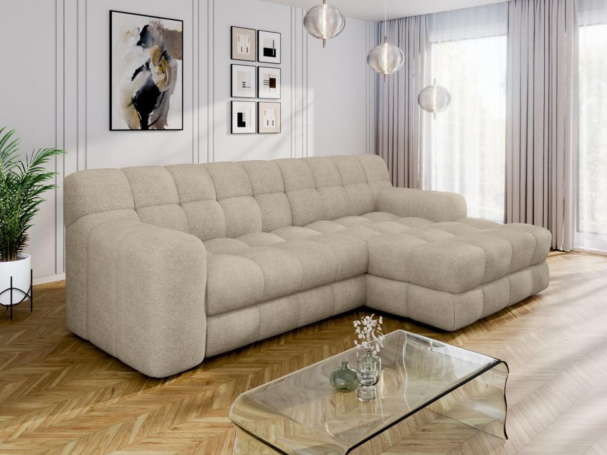 Kutna Garnitura Karl - bež/crna, Moderno, tekstil/plastika (287/169cm) - Modern Living