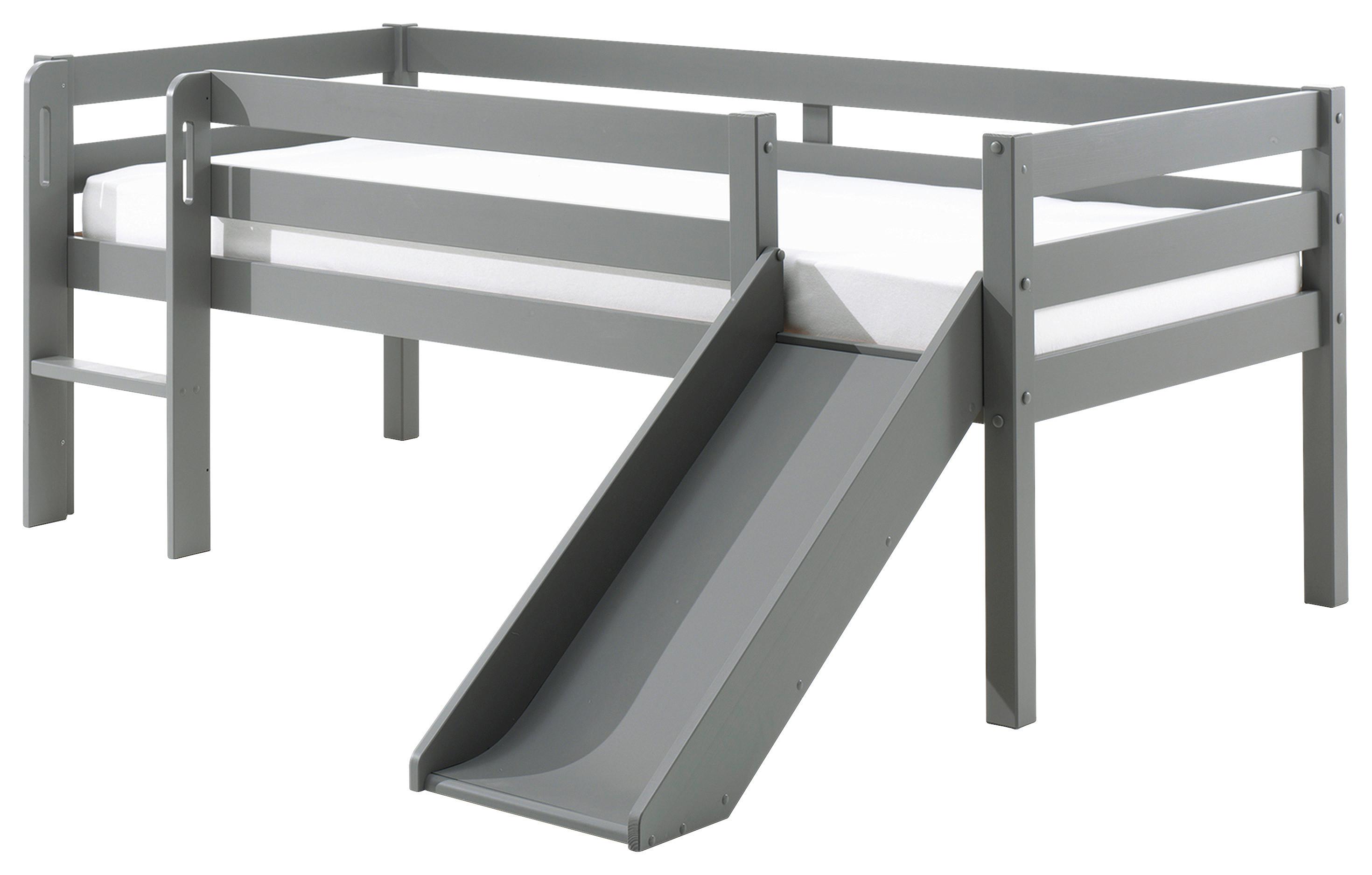 Spielbett "Pino", 90x200 cm, grau - Grau, MODERN, Holz/Holzwerkstoff (90/200cm) - MID.YOU