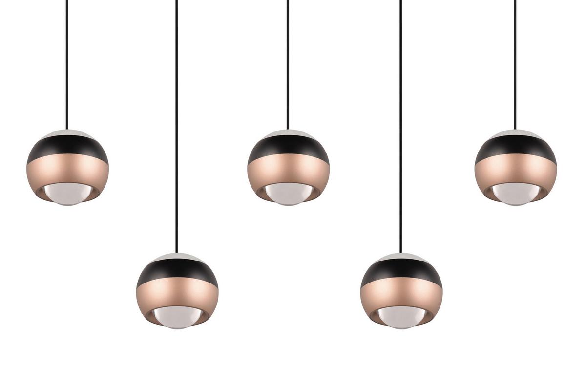 LAMPA WISZĄCA LED 344410532 ORBIT - czarny, Design, metal (100/10,5/200cm)