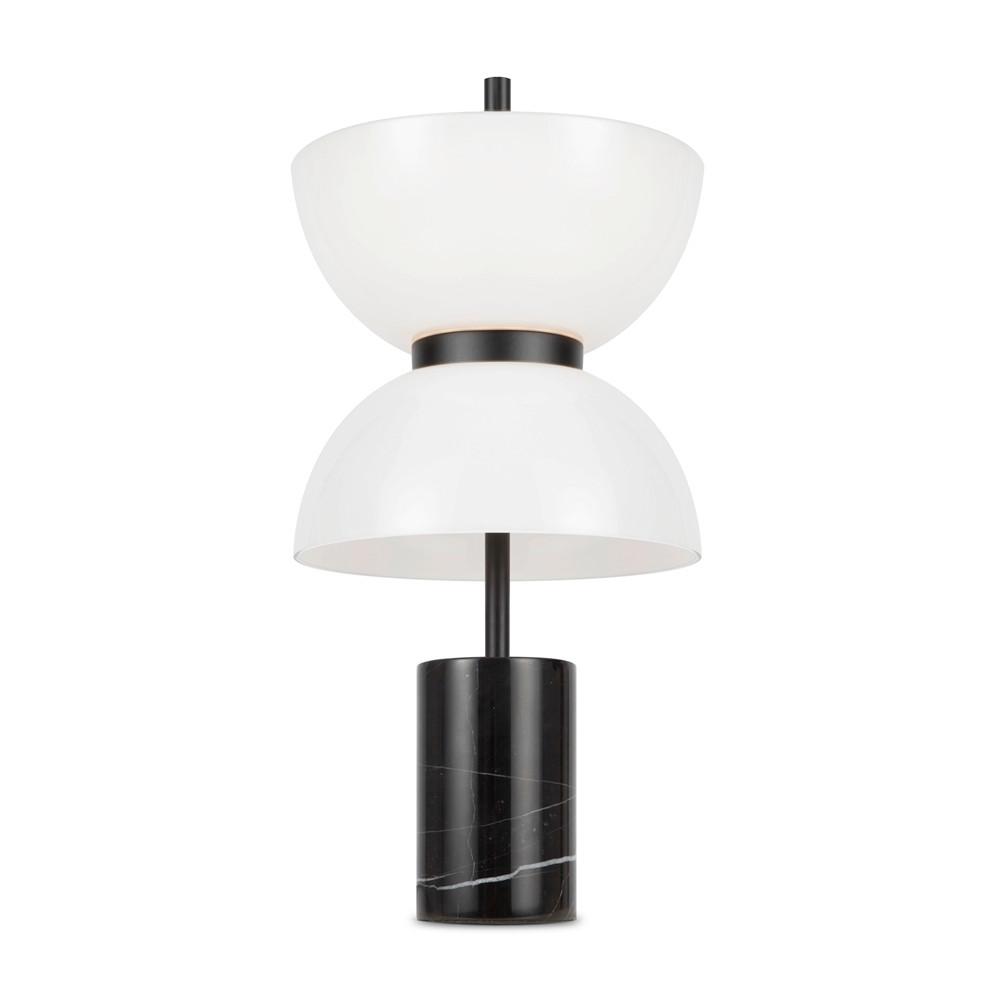 Tischleuchte Kyoto - Schwarz, Modern, Stein/Metall (22/46cm) - MAYTONI