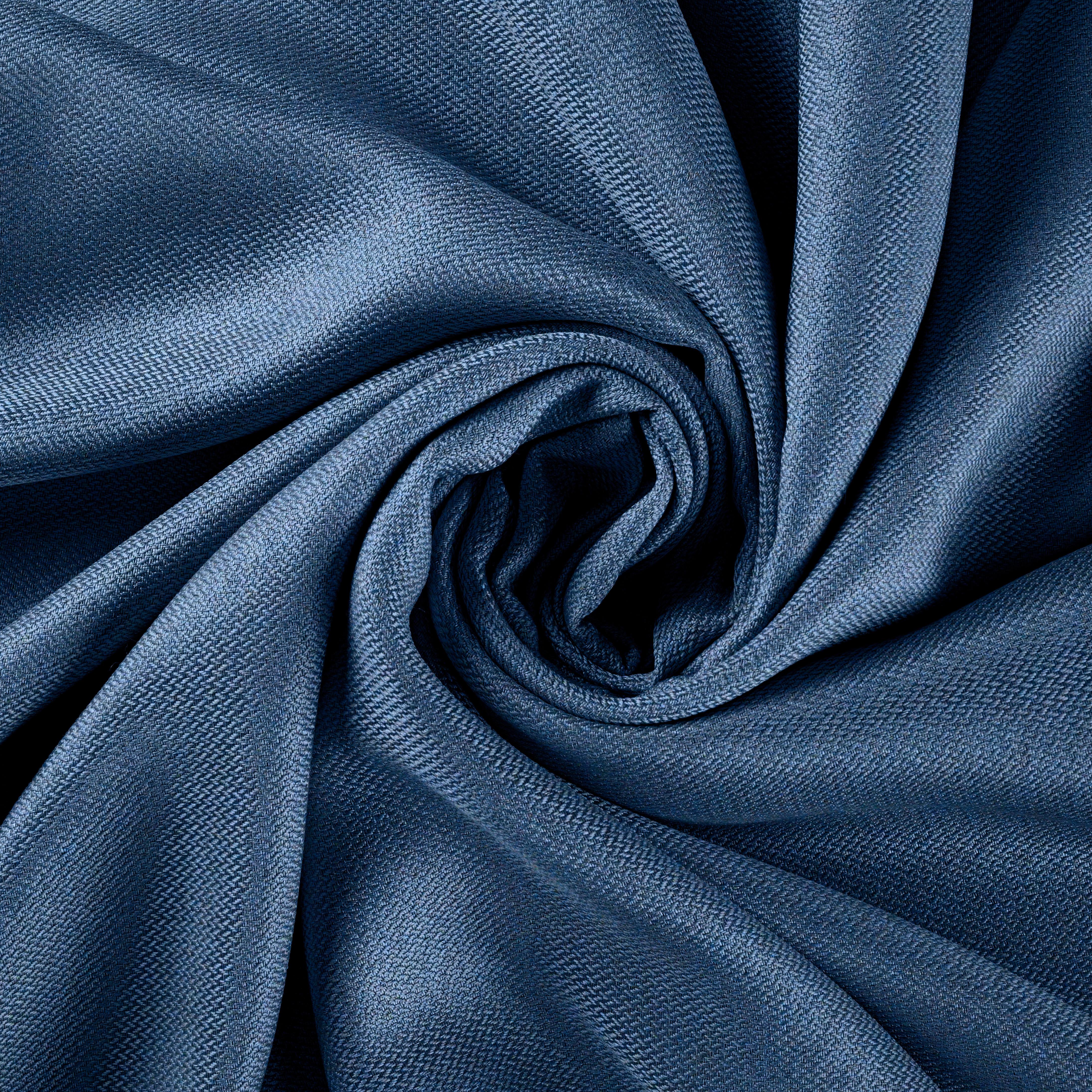 Fertigvorhang Andi ca. 140x245cm, 2 Stück - Blau, KONVENTIONELL, Textil (140/245cm) - Modern Living