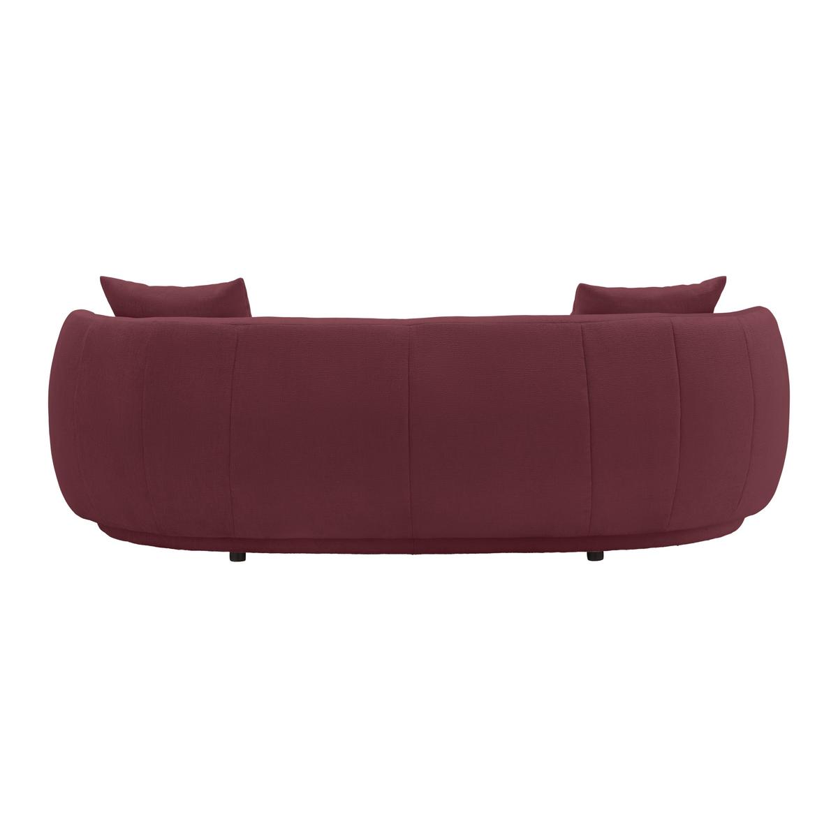 Bigsofa Leonas Bordeaux - Bordeaux/Schwarz, MODERN, Kunststoff/Textil (235/72/110cm) - Premium Living