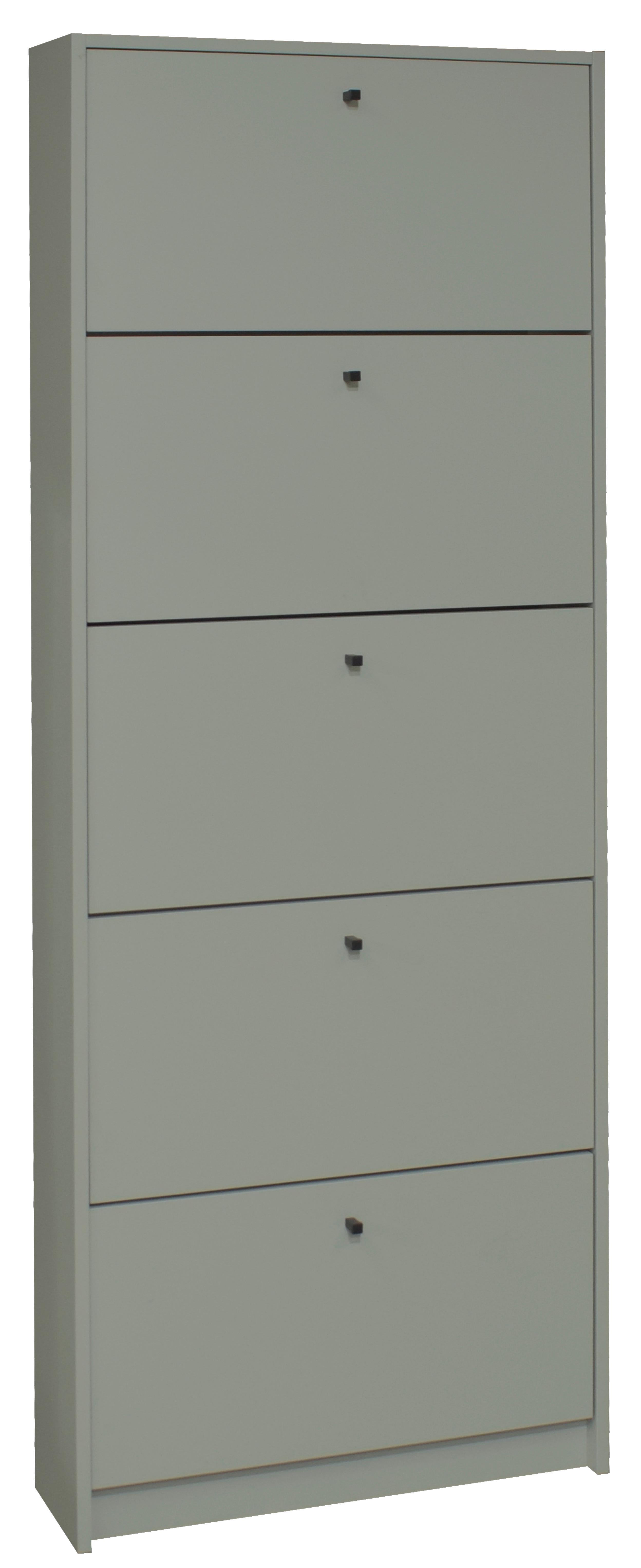 Ormarić Za Cipele Flap - boje mente/crna, Moderno, drvni materijal/metal (60/168/16cm) - Modern Living