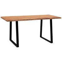 Schreibtisch WL7.264 Akaziefarben/Schwarz - Schwarz/Akaziefarben, MODERN, Holz/Metall (180/90/76cm) - MID.YOU