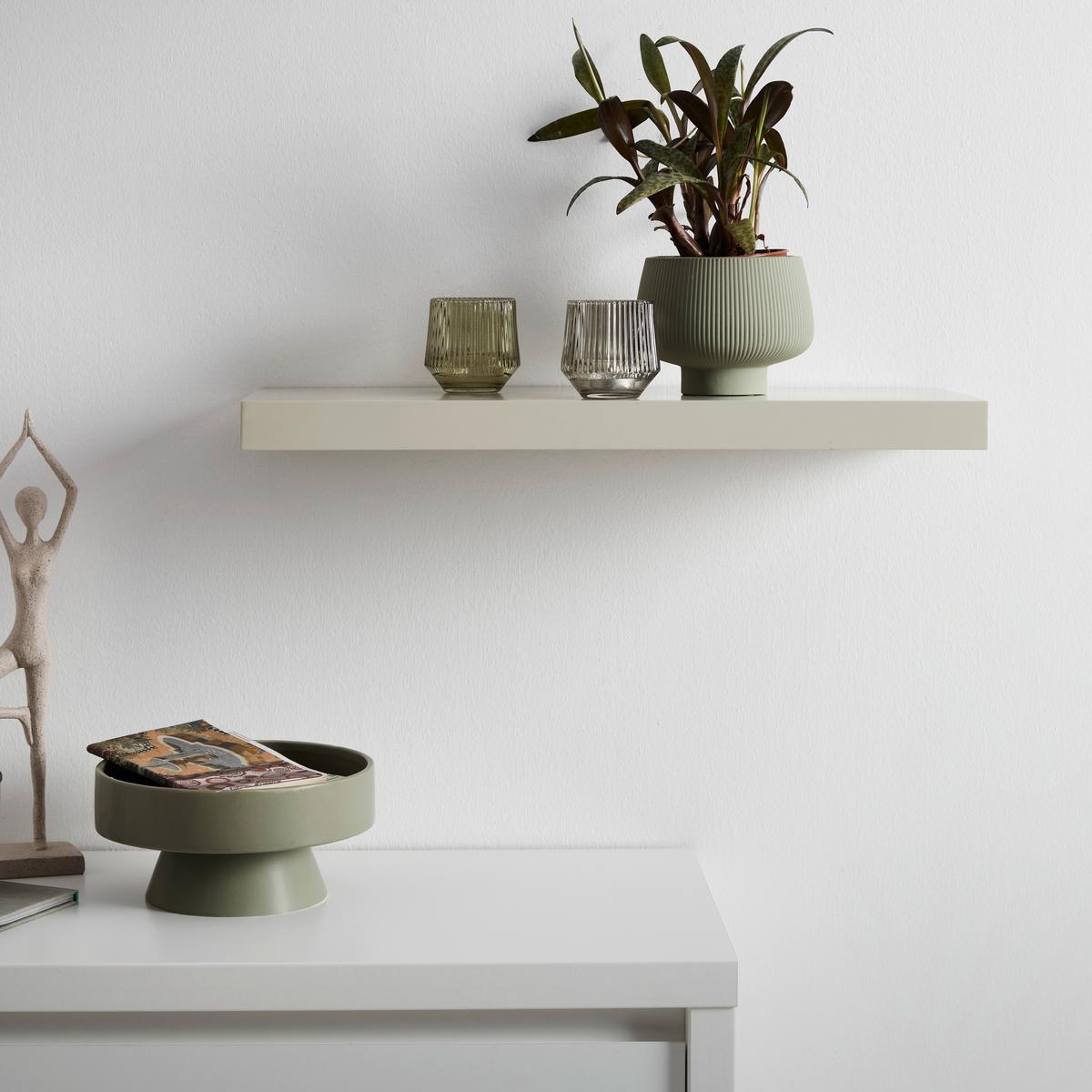 PÓŁKA ŚCIENNA ANJA -SB- - beżowy, Modern, materiał drewnopochodny (60/3,8/23,5cm) - Mömax