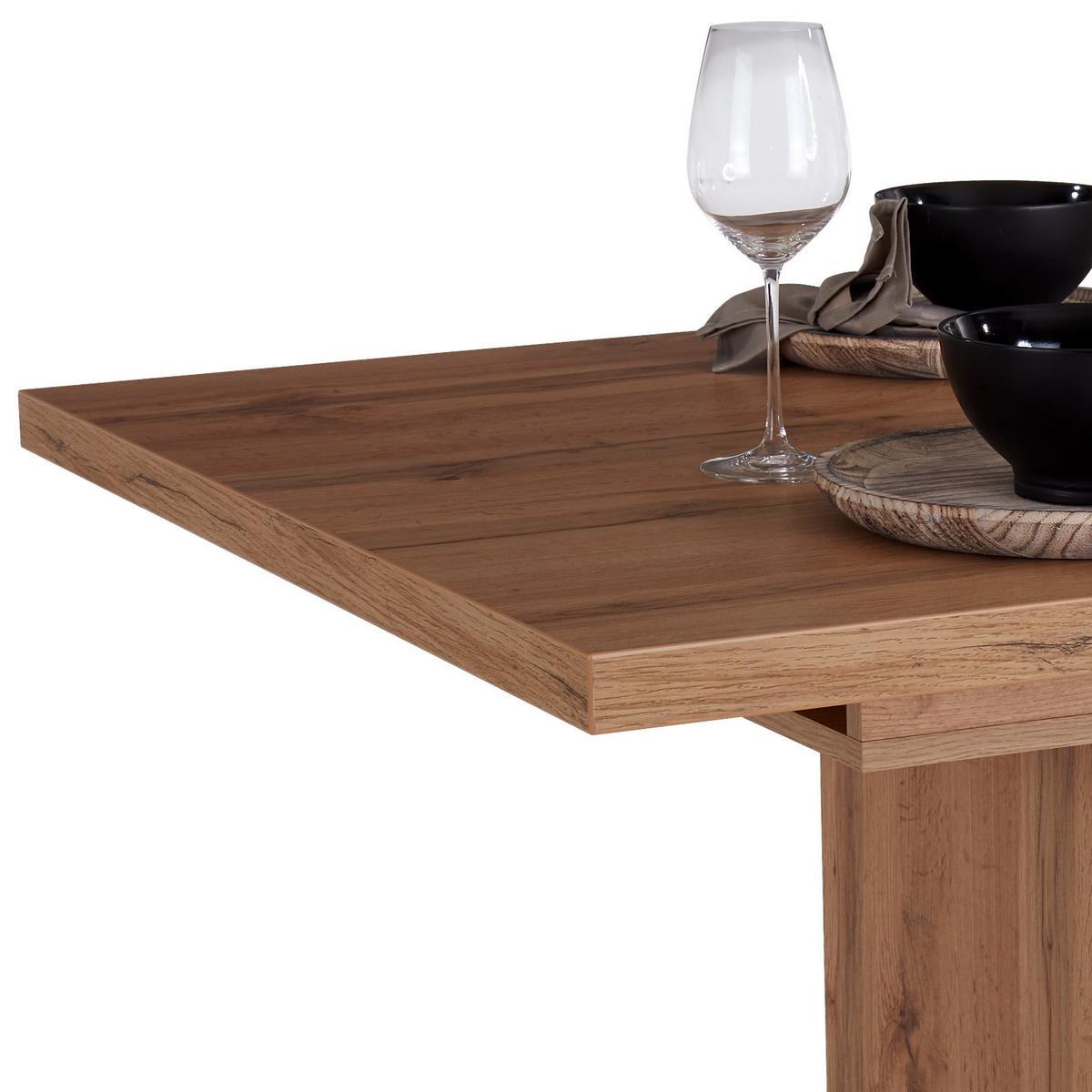 Raztegljiva Miza Patrik, Barva Hrasta, 150-190x90 - barve hrasta, Konvencionalno, leseni material (150 (190)/76/90cm)