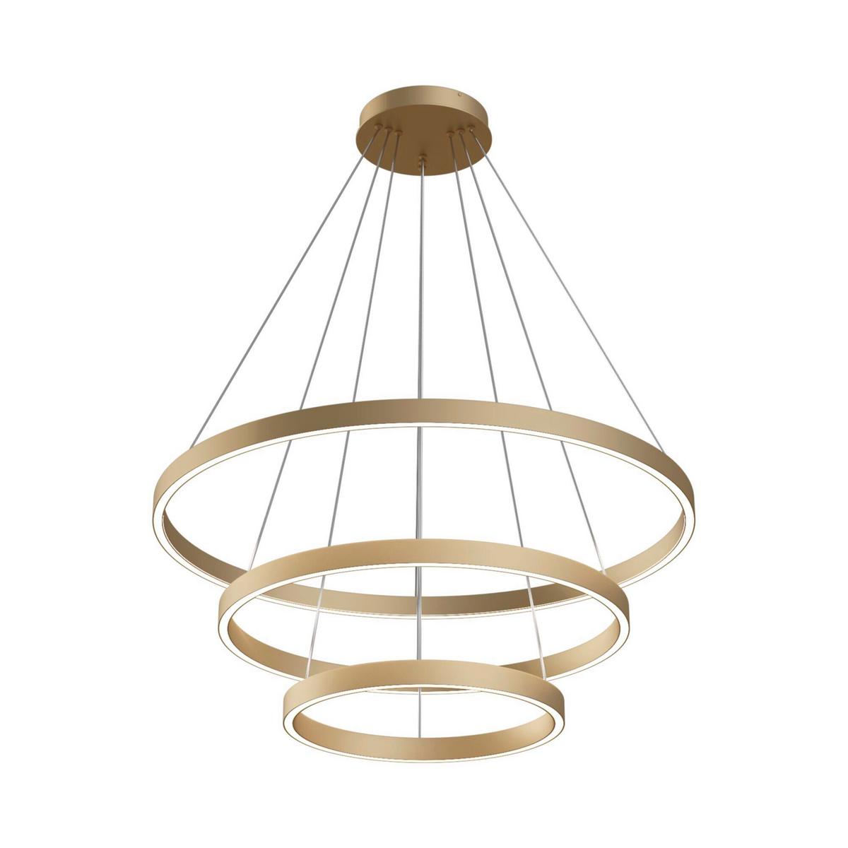 PENDELLEUCHTE RIM - Messingfarben, Trend, Metall (80/120cm) - MAYTONI