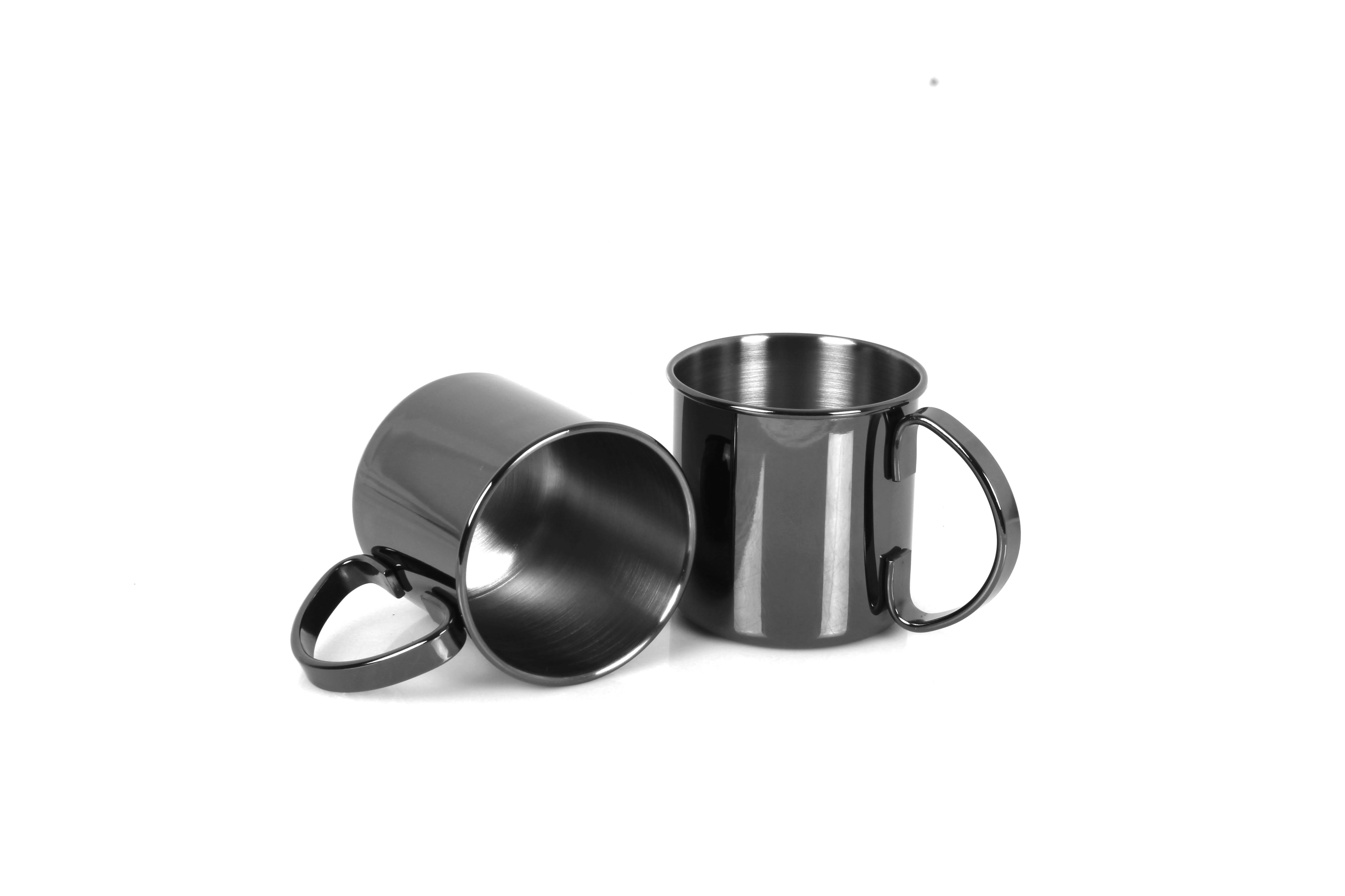 Set Lončkov Echtwerk, Črna, 2 Kos - črna, Basics, kovina (13,7/8,9/9cm) - Echtwerk