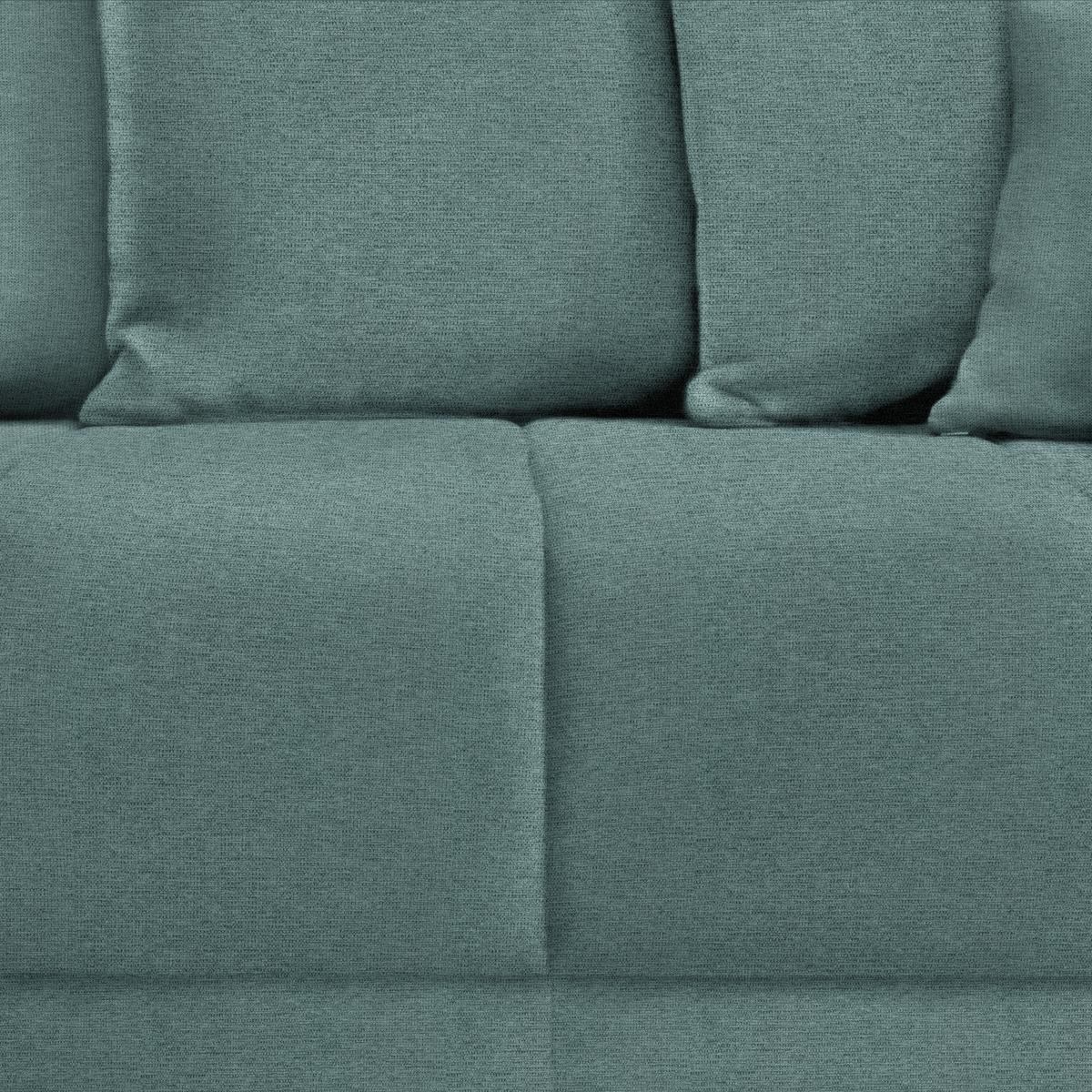 Ecksofa Alatri Petrol - Petrol/Schwarz, Modern, Kunststoff/Textil (289/90/176cm) - Based