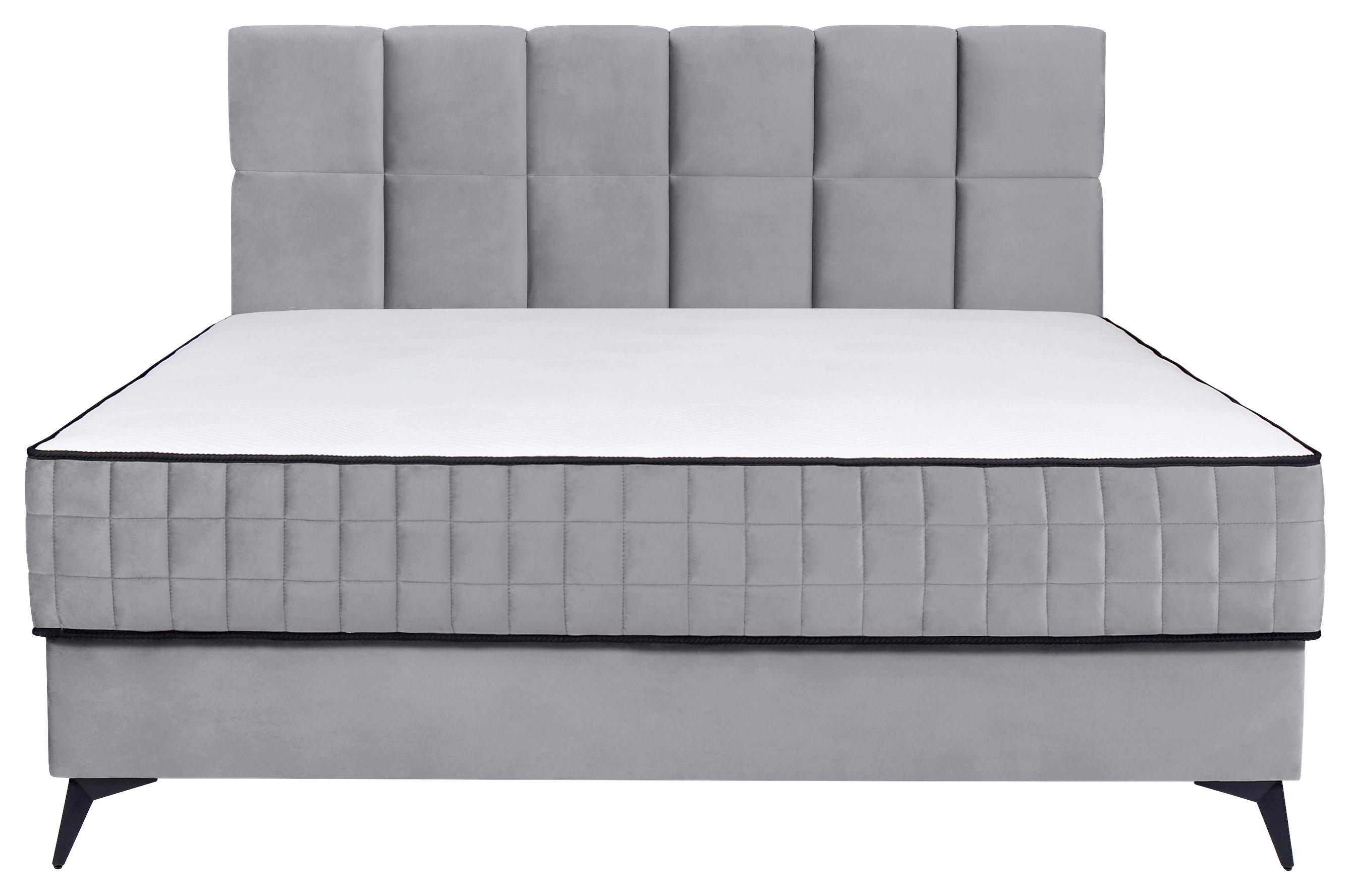 PAT BOX LINA - gri, Modern, textil/material pe bază de lemn (180/200cm) - Modern Living