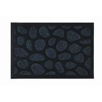 Fußmatte Stone in Schwarz ca. 40x60cm - Schwarz/Grau, KONVENTIONELL, Kunststoff/Textil (40/60cm) - Mömax