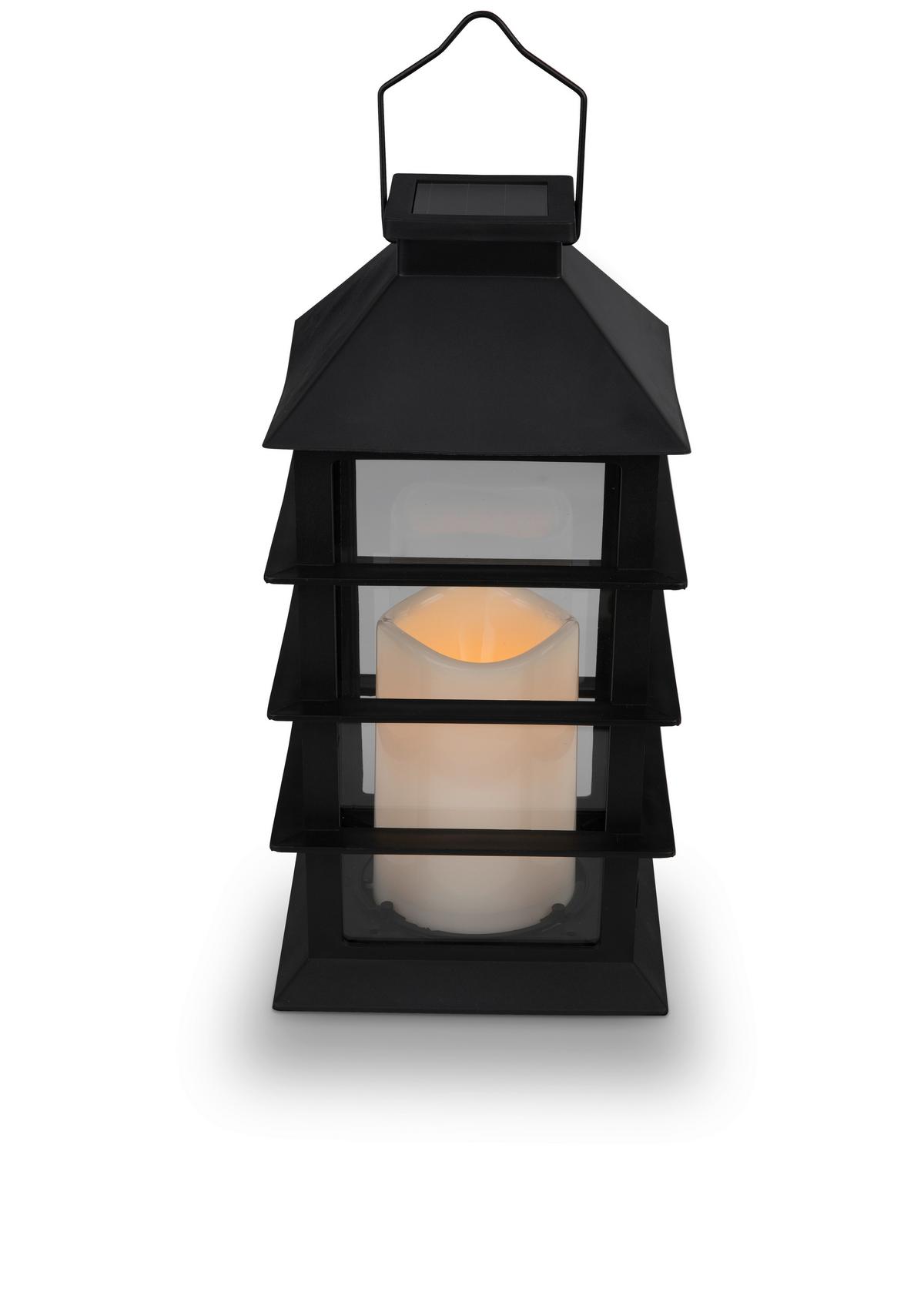 Solarleuchte Julika in Schwarz - Schwarz, Modern, Kunststoff (14/14/34cm) - Modern Living