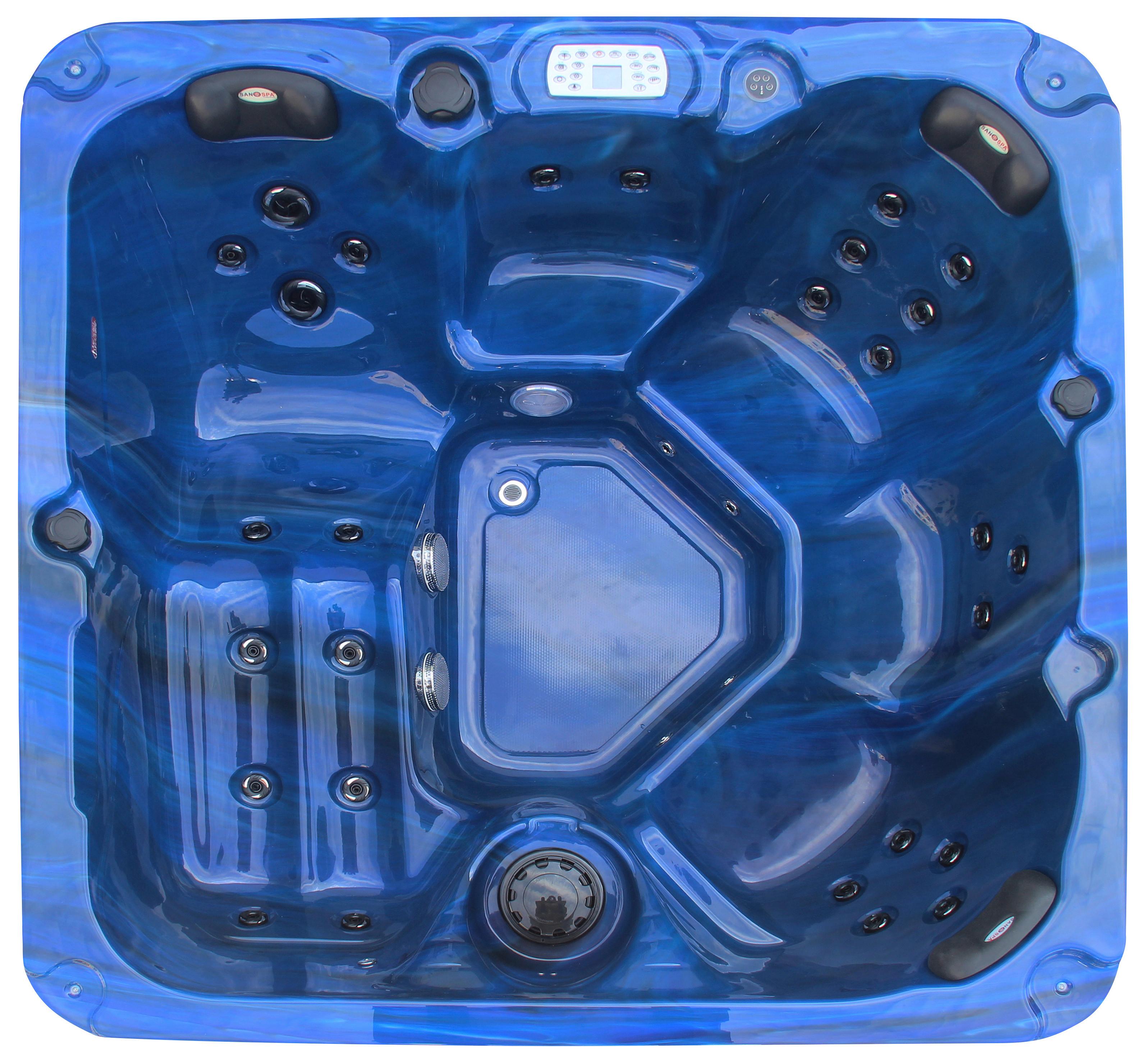 Jacuzzi Palma - kék, műanyag/fém (190/86/190cm) - Sanotechnik