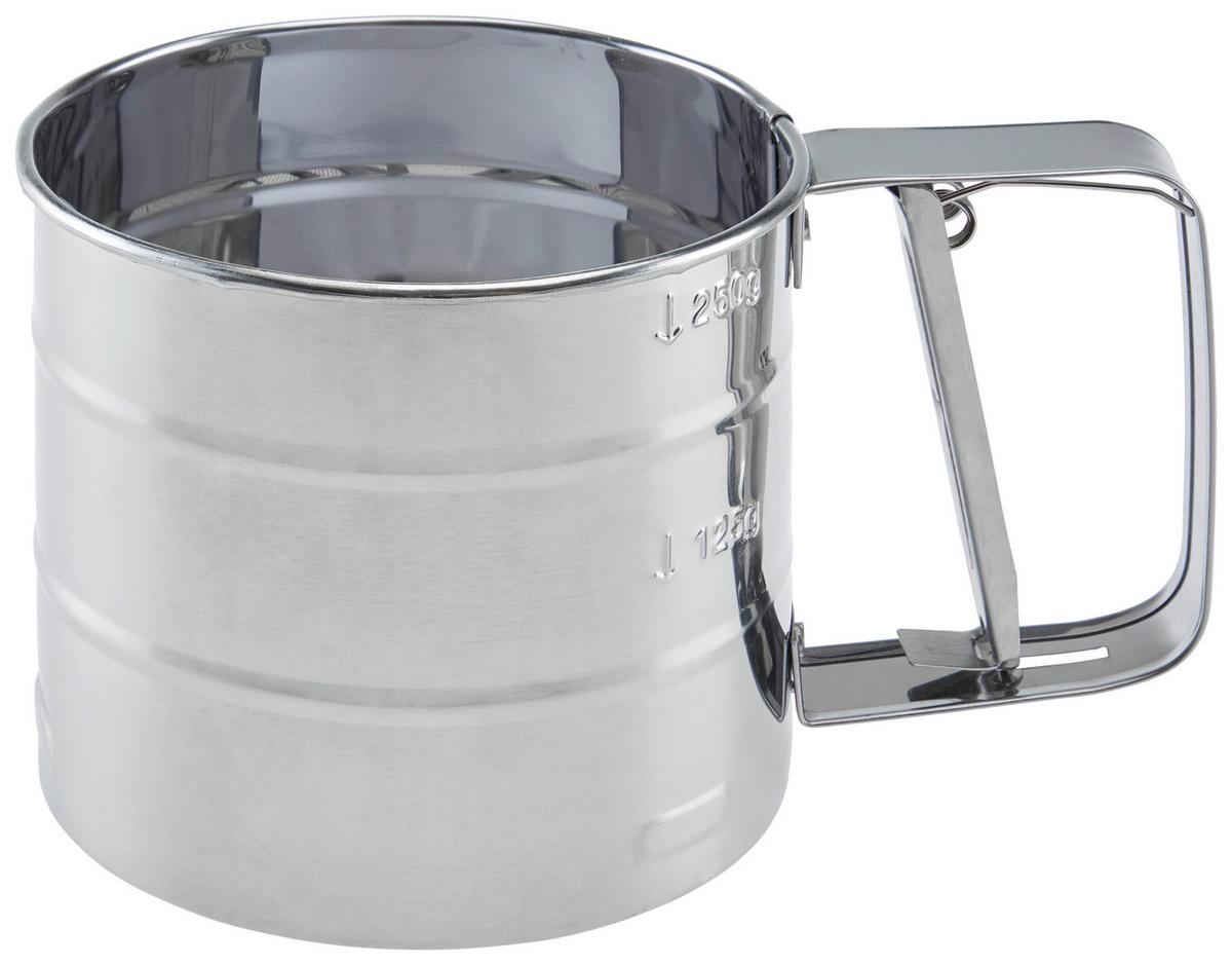 Sită pentru făină Merlin - argintiu, Konventionell, metal (15,6/10,5/9,5cm)