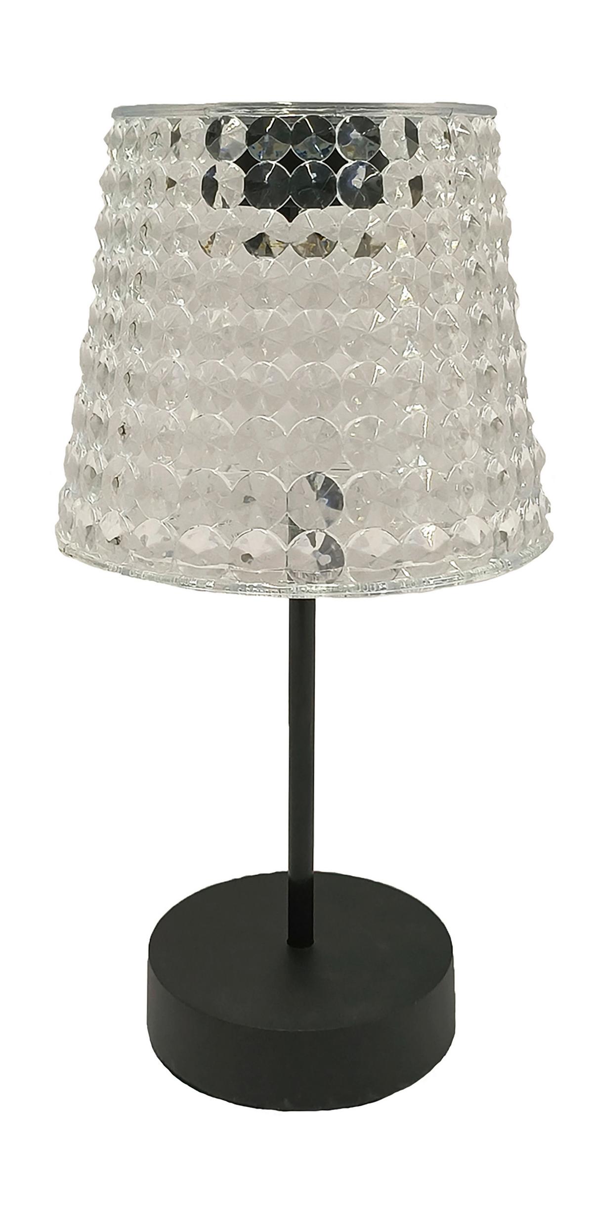 LAMPA SOLARNA SUNCE - czarny/przezroczysty, Trend, tworzywo sztuczne (12,5/24cm) - Ambia Garden