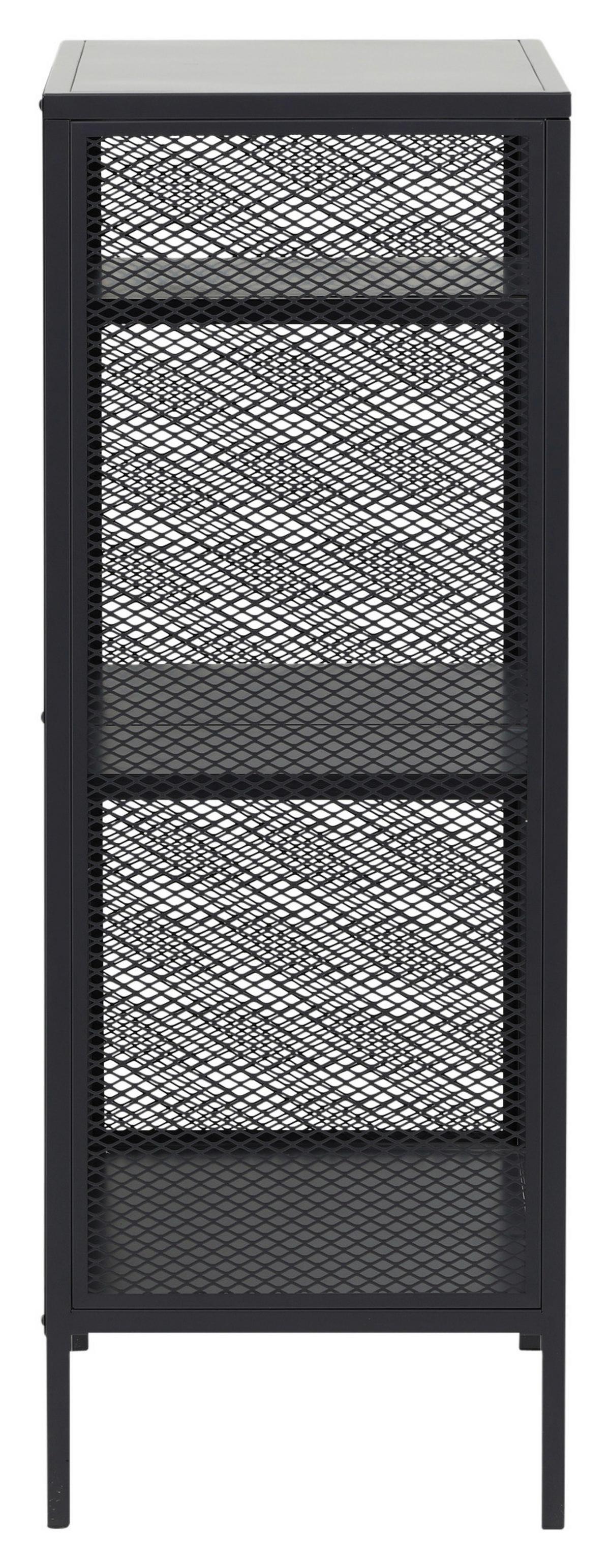 BÜCHERWAND MISHA - Dunkelgrau/Grau, Design, Metall (80/110/40cm) - Livetastic