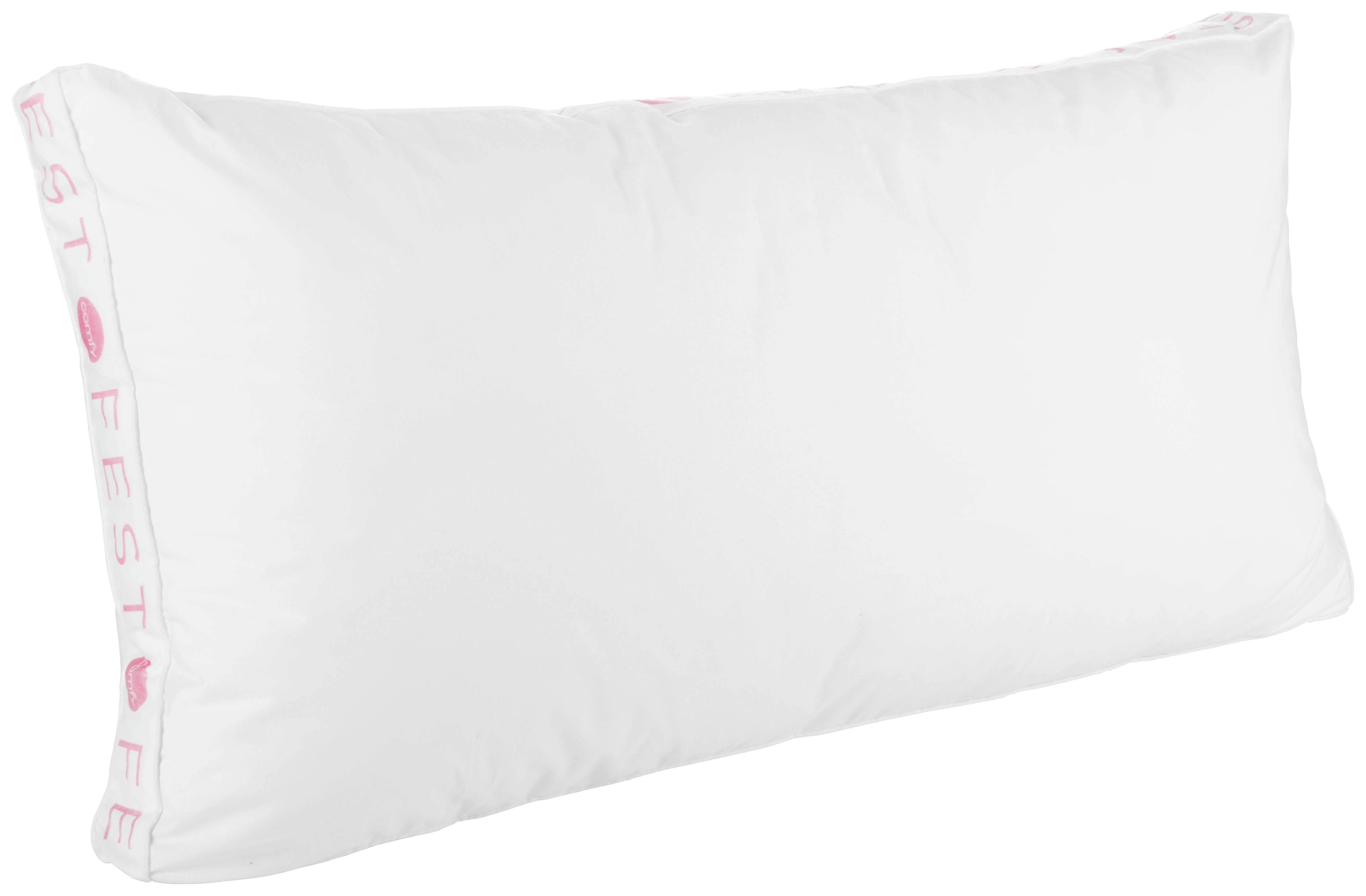 PODUSZKA POD GŁOWĘ COMFY FEST - różowy/biały, Basics, tworzywo sztuczne/tkanina (40/80cm) - Sleeptex