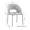 STOL NADIYA - brun/svart, Modern, metall/trä (52/78/56cm) - Bessagi Home