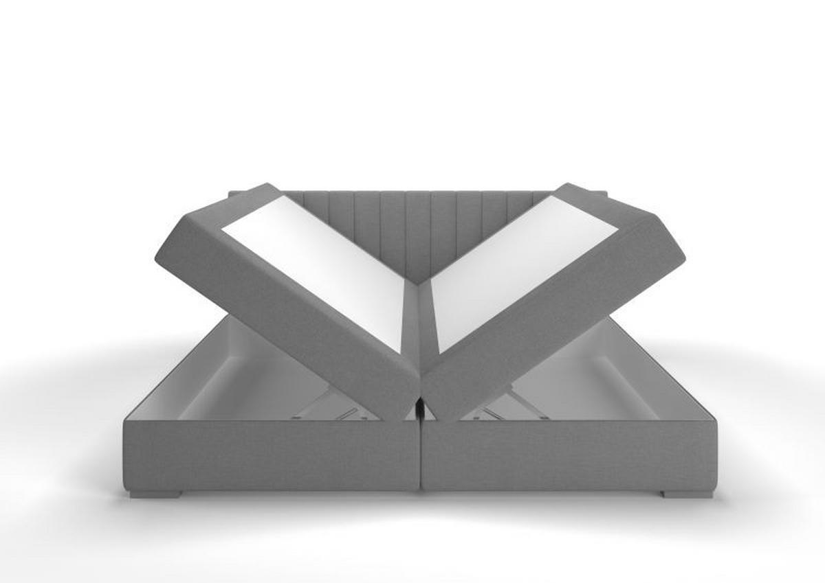 Box Krevet Alora - mint siva, Konvencionalno (120/200cm) - Based
