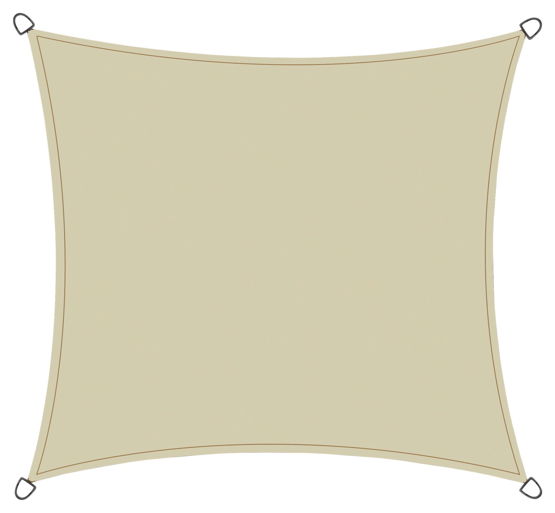 Gartensonnensegel Solino ca. 360x360 cm Ecru - Ecru, KONVENTIONELL, Textil/Metall (360/360cm) - Siena Garden