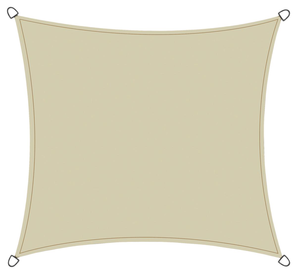 Gartensonnensegel Solino ca. 360x360 cm Ecru - Ecru, KONVENTIONELL, Textil/Metall (360/360cm) - Siena Garden