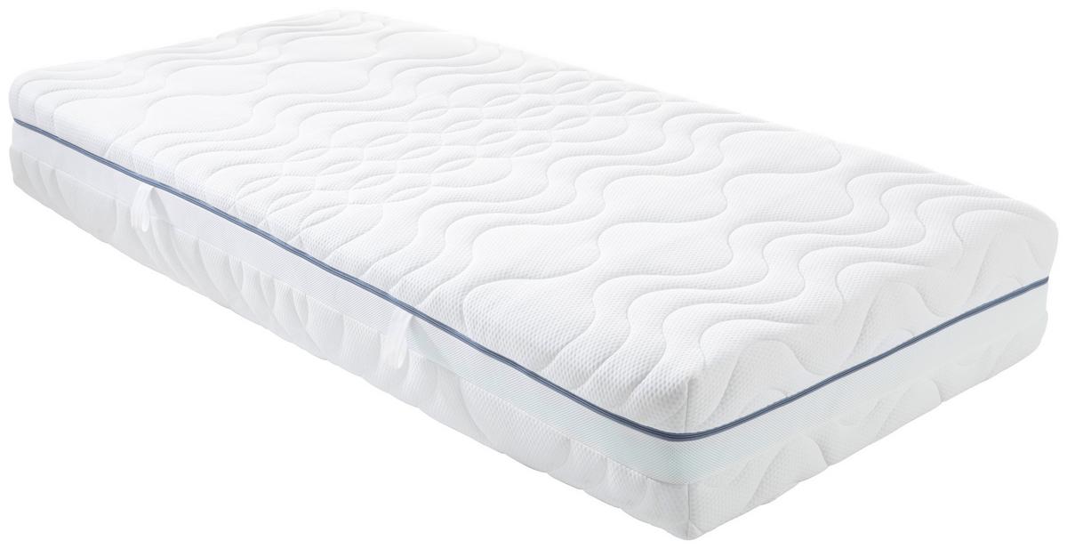 Komfortschaummatratze Wave H3+H4 ca. 90x200cm - Weiß, Textil (90/200cm) - Nadana
