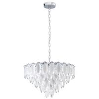 Hängeleuchte 39722_carvario - Klar/Chromfarben, Konventionell, Glas/Metall (61,5/110cm) - Eglo