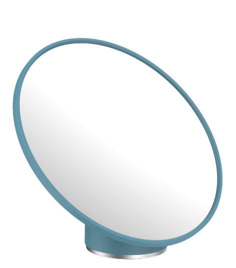 Kosmetikspiegel Chris in Blau - Blau, MODERN, Glas/Kunststoff (19,9/17,2/13,3cm) - Premium Living