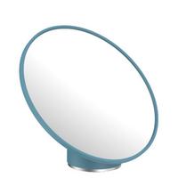 Kosmetikspiegel Chris in Blau - Blau, Modern, Glas/Kunststoff (19,9/17,2/13,3cm) - Premium Living