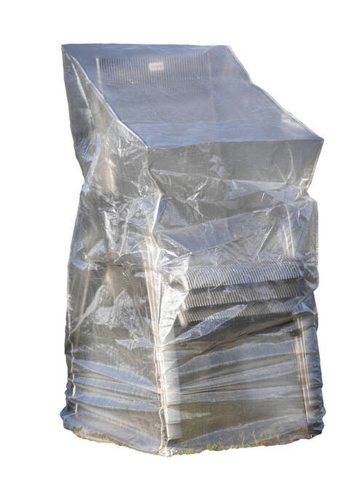 Schutzhülle für Stapelsessel Transparent - Transparent, Basics, Kunststoff (150/66/66cm) - Mömax