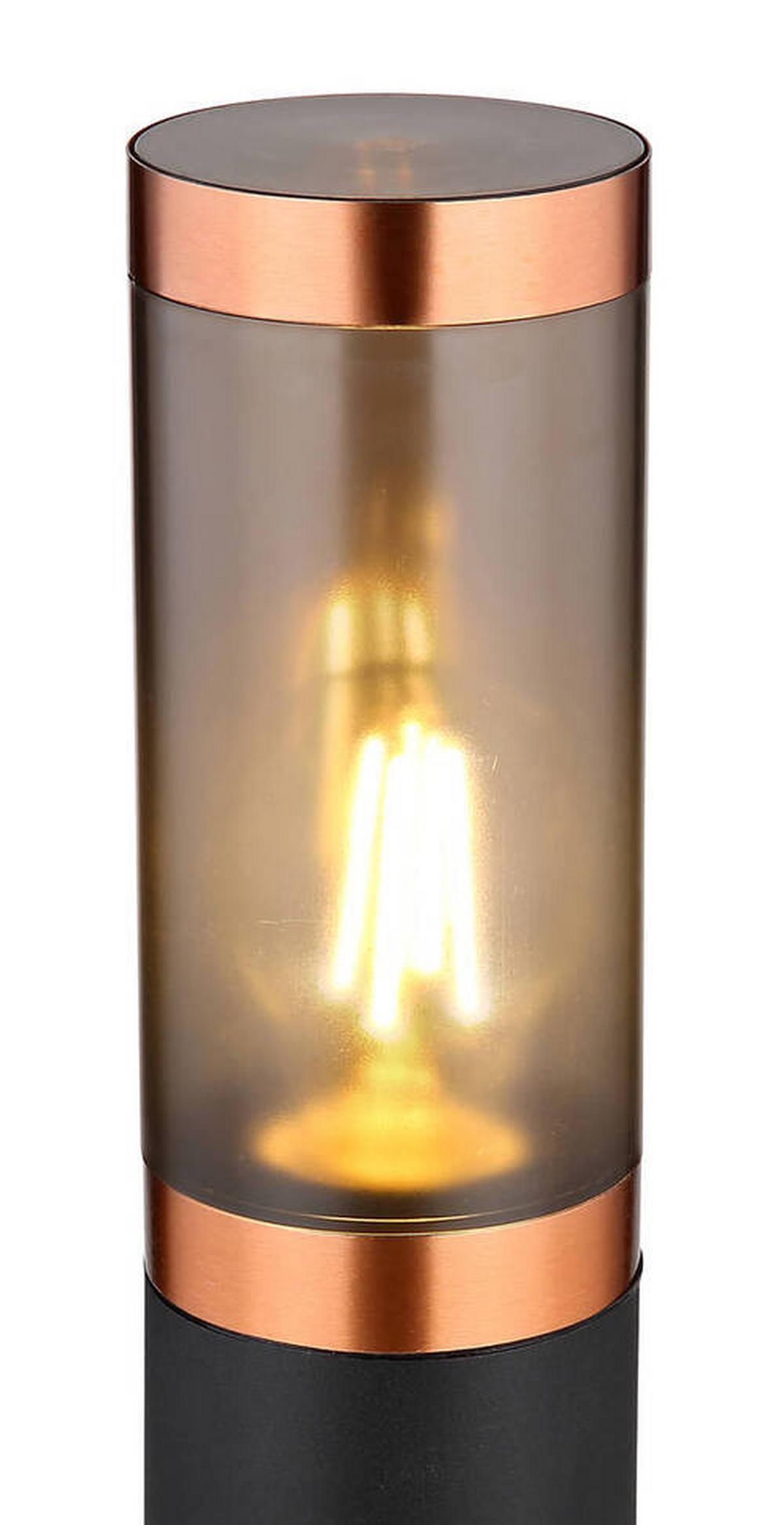 Vanjska Svjetiljka Siva Boja - siva/bakrenaste boje, Design, metal/plastika (12,7/110cm) - Globo