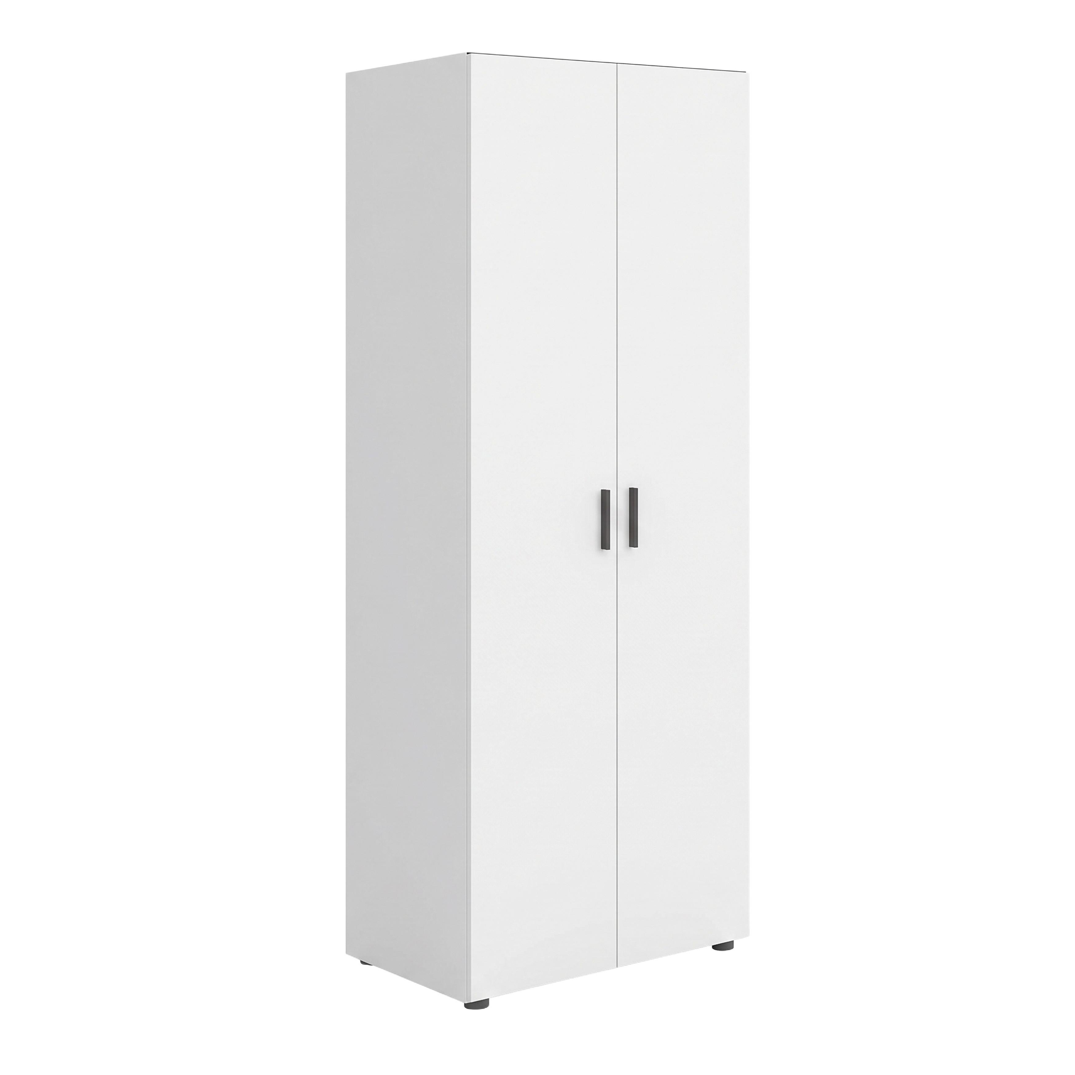 Șifonier Charlie - alb, Konventionell, material pe bază de lemn (60/180/33,6cm) - Modern Living
