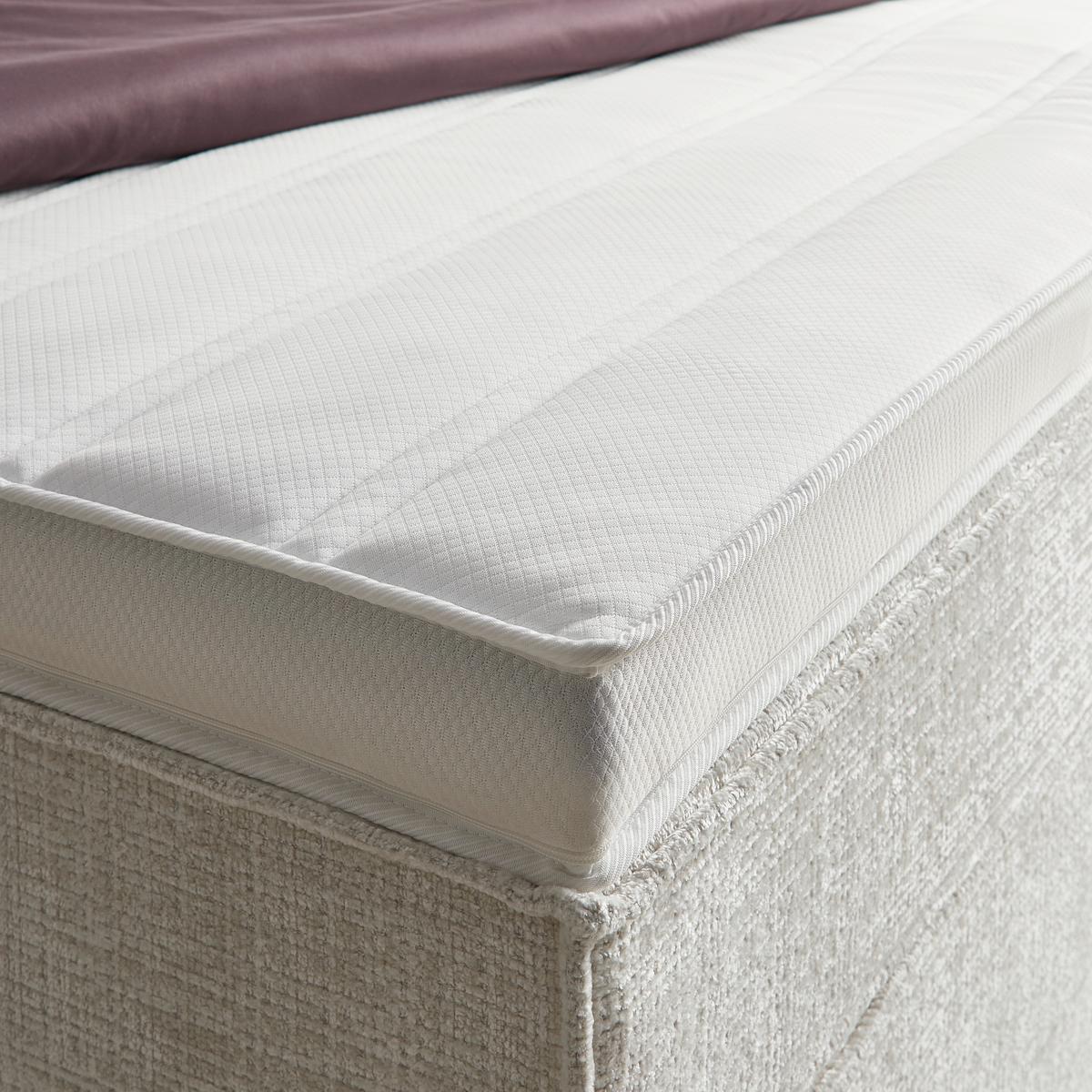 ŁÓŻKO BOXSPRING LION - beżowy/czarny, Konventionell, materiał drewnopochodny/tkanina (160/200cm) - Premium Living
