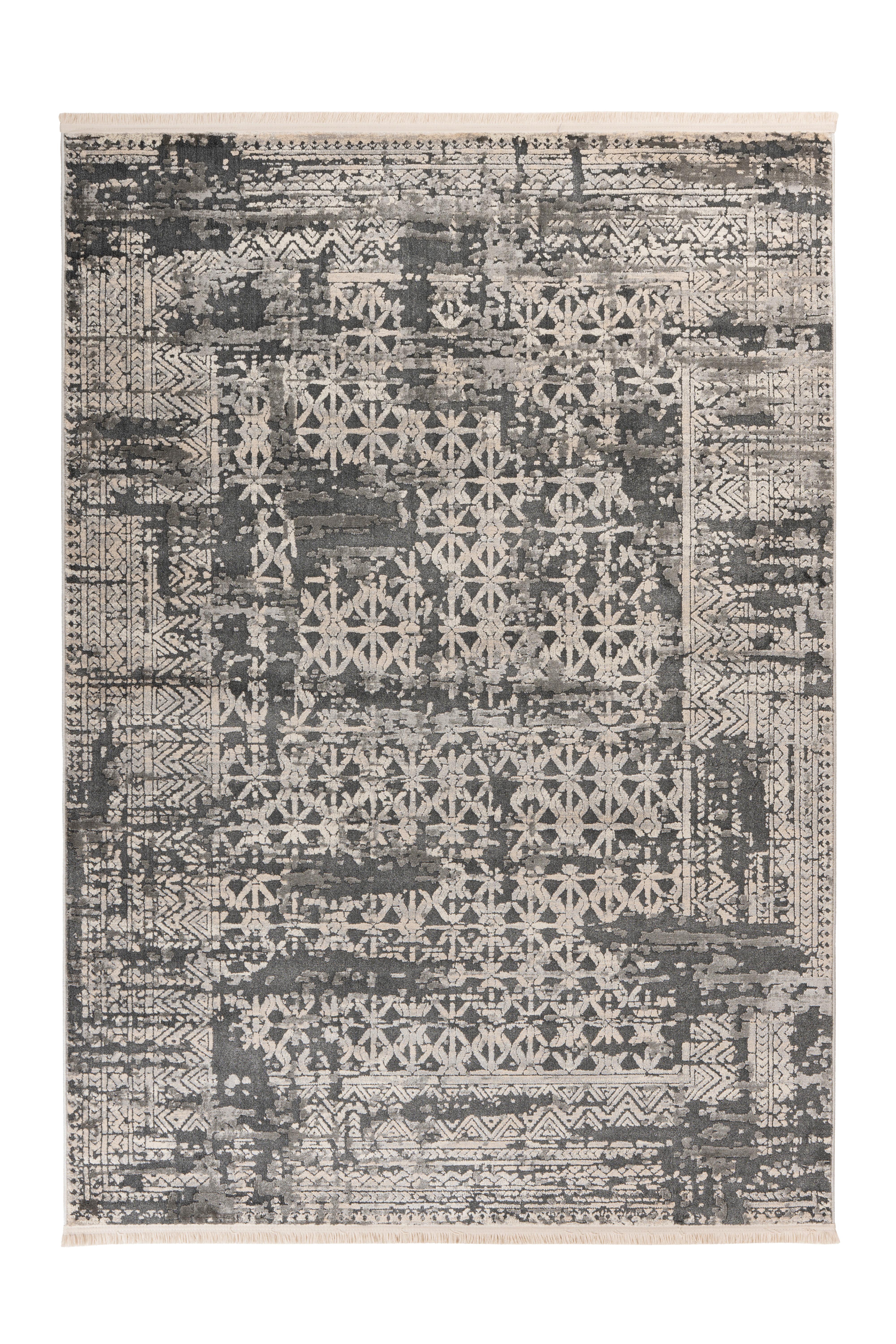 Vintage-teppich Adela 325 Grau 120x170 - Grau, Basics, Textil (120/170cm) - Kayoom