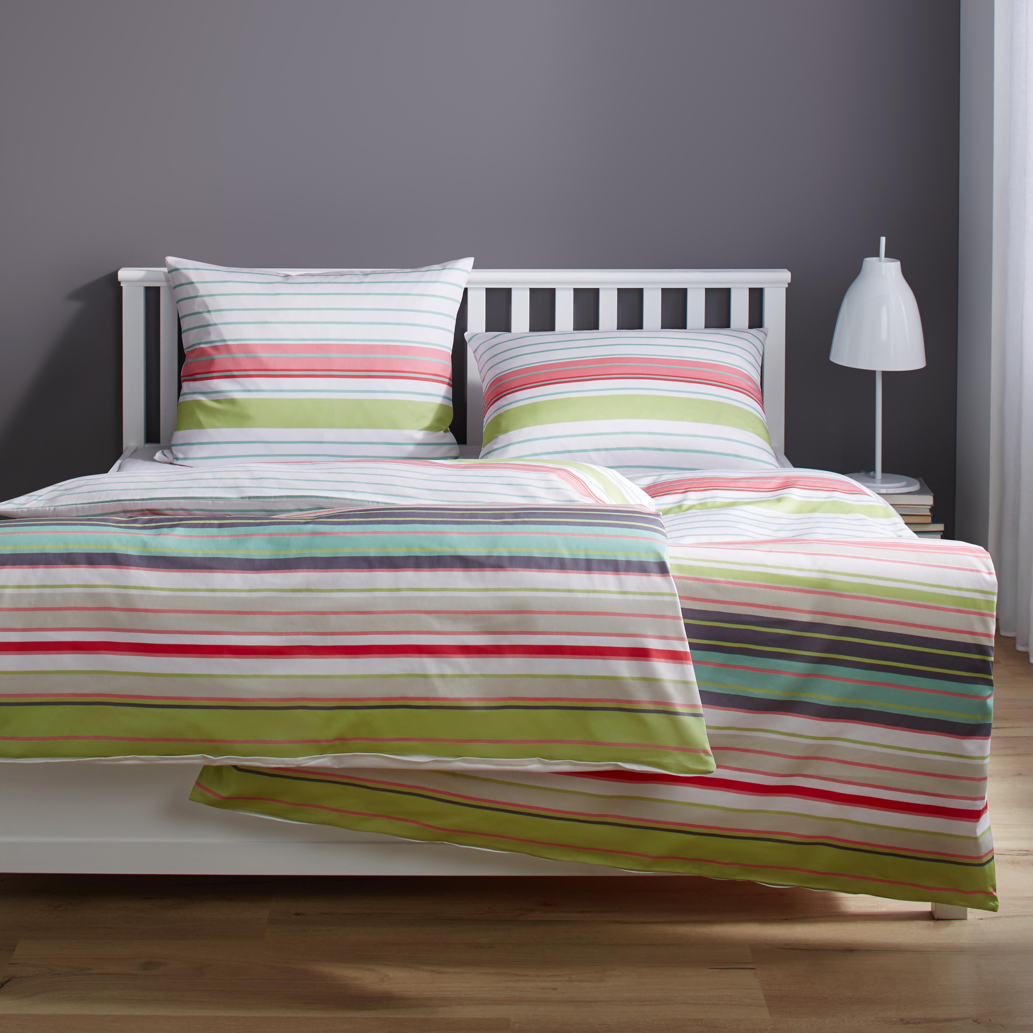 Bettwäsche s. Oliver Baumwollsatin - Multicolor/Rosa, MODERN, Textil - S. Oliver