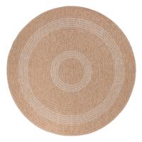 Zunanja Preproga Comilla, Ø 160cm, Bež - bež, Basics, tekstil (160/160cm) - Novel