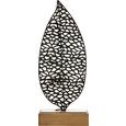 Kerzenhalter Frederike in Braun - Braun, LIFESTYLE, Holz/Metall (15/8/38cm)