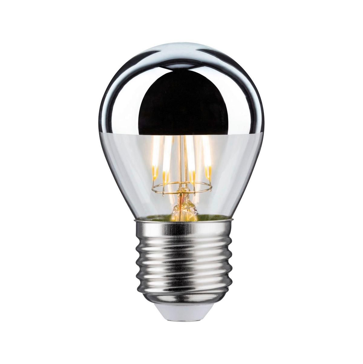 LED-Leuchtmittel 28668 max. 4,8 Watt - Klar/Silberfarben, Basics, Glas (7,2cm) - Paulmann