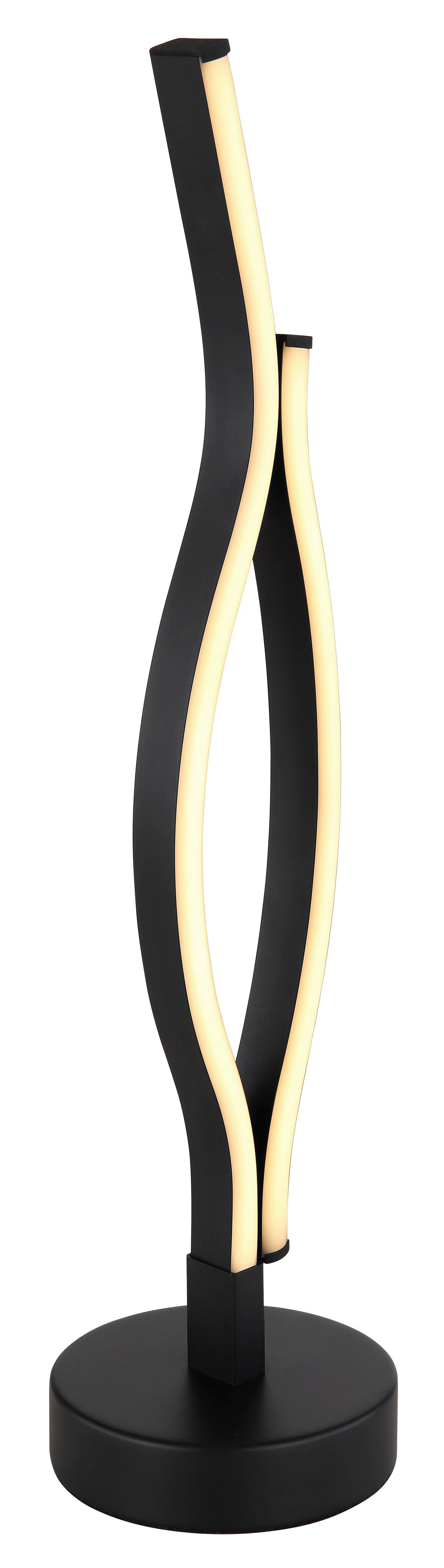 LED-TISCHLEUCHTE 67206T GERONIMO - Weiss/Schwarz, Design, Kunststoff/Metall (12/47cm) - Globo