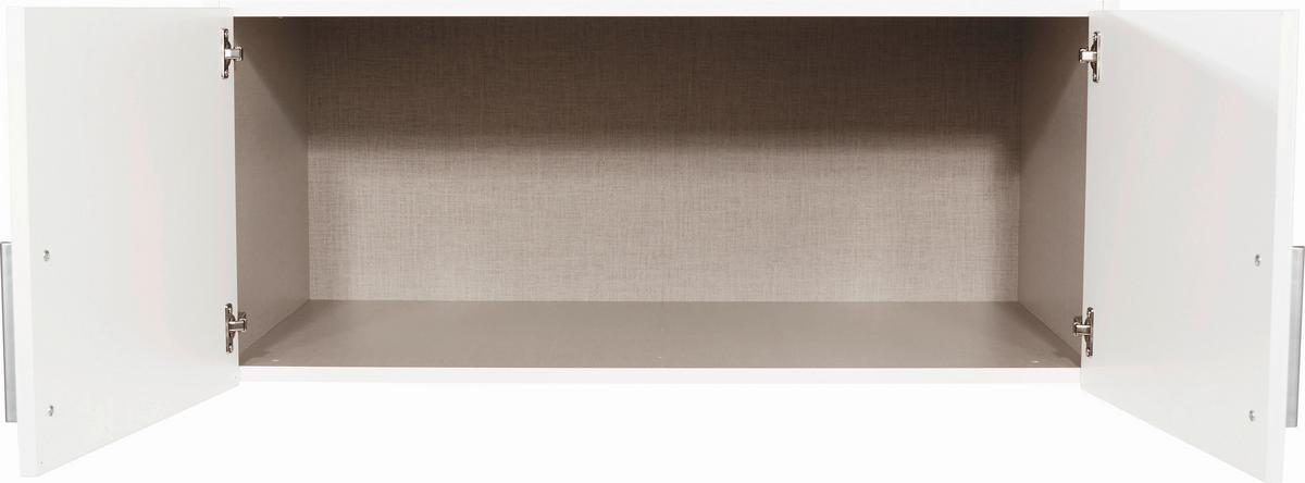 Dulap auxiliar superior Celle - alb/alb lucios intens, Modern, lemn (91/40/54cm)