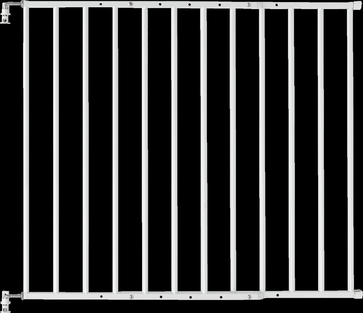 Védőrács Tim - fehér/szürke, műanyag/fém (60-107/70/5cm)